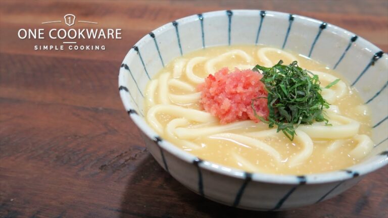 フライパンひとつで簡単 濃厚明太クリームうどん｜ONE COOKWAREシリーズ　レシピ　作り方