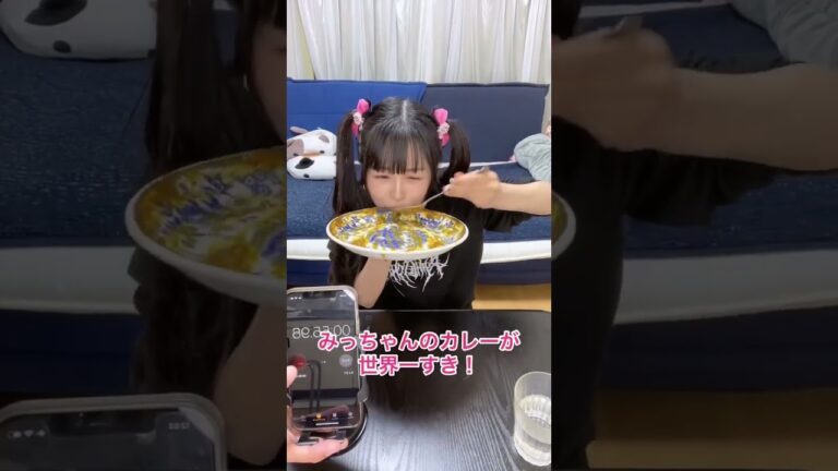 【早食い】カレー1kg○○秒！？！？新記録更新💓