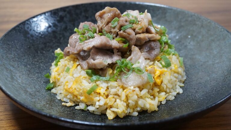 毎日炒飯97日目！【豚焼肉炒飯】をつくってみた！超簡単レシピで絶品チャーハン！！