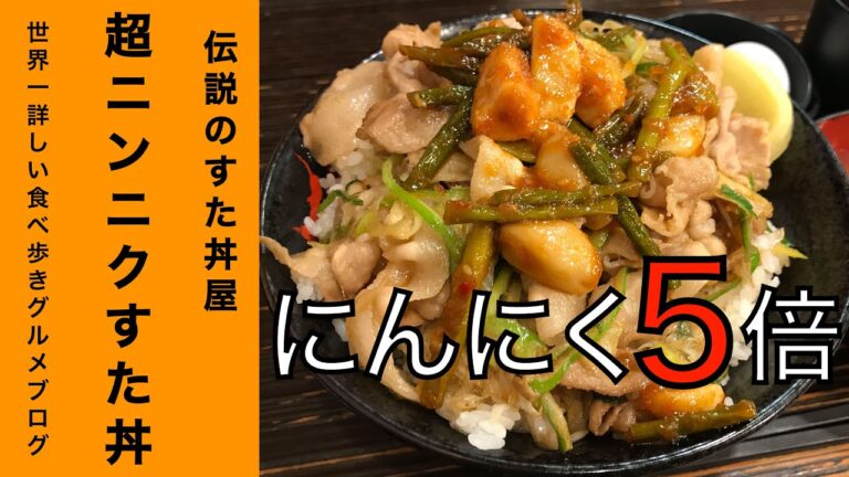 「伝説のすた丼屋」で超ニンニクすた丼・肉飯増しを世界一詳しく調査！
