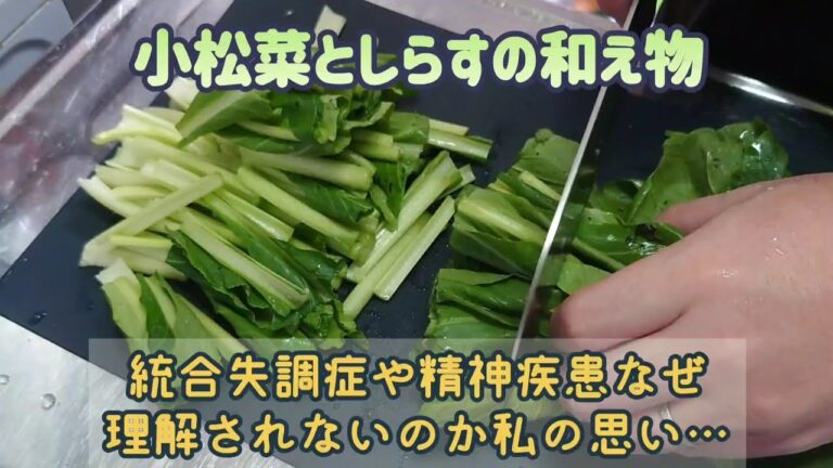 小松菜としらすの和え物～統合失調症や精神疾患はなぜ理解されないのか…私の思いについて～