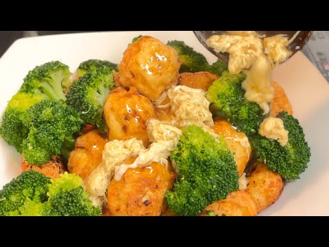 【鶏胸肉のボールあん掛け】驚きのふわふわ感！柔らか肉団子がたまらなく旨い！ Chicken breast ball ankake