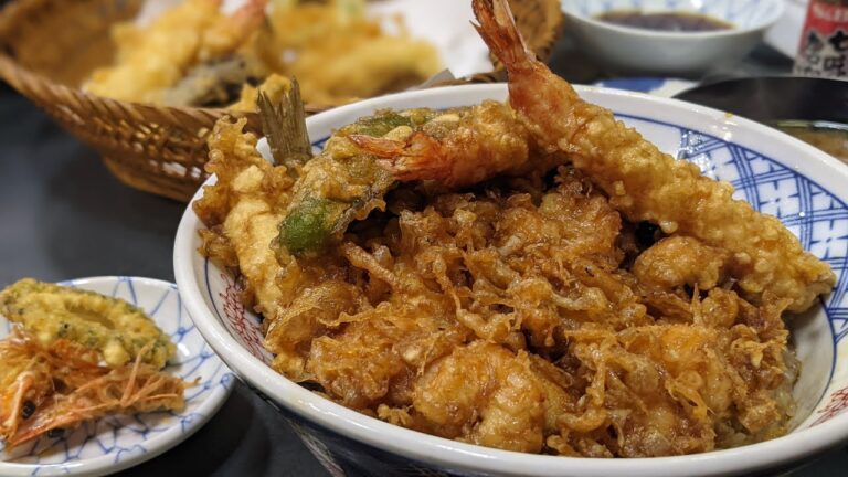 黒い天丼！