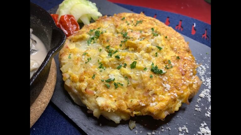 ジャーマンオムレツ(副菜)スキレットで簡単調理