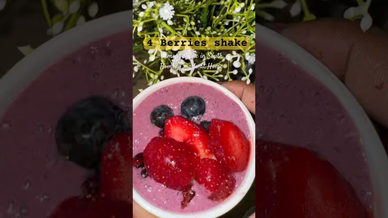 Four berry shake 🍓Berrilicious ❤️❤️Sip the rainbow with this Four-Berry Shake 🍓