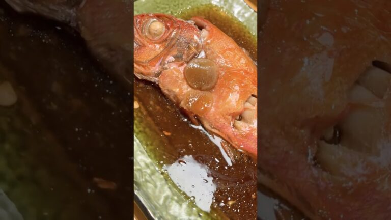 金目鯛の煮つけ (kinmedai no nitsuke) the golden eye snapper #foodlover #shorts