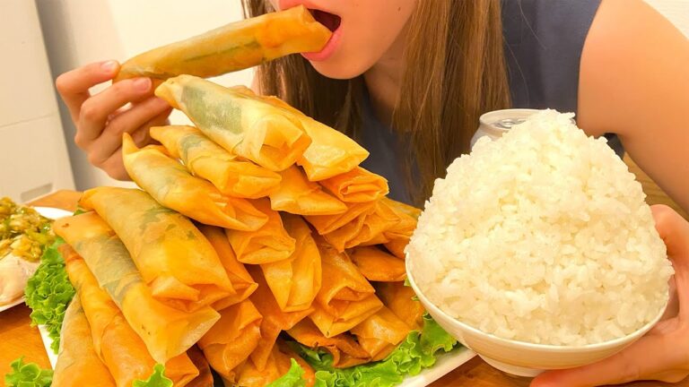 【揚げ物爆食】明太しそチーズ春巻きを好きなだけ食べる