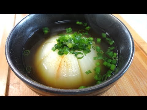 Onion Soup Recipeレンジでまるごと玉ねぎスープの作り方（レシピ）