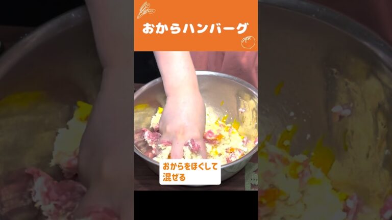 超簡単つくおき🍳おからハンバーグの作り方 #時短料理 #Shorts