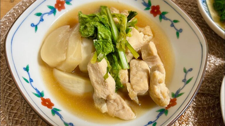 【美味くてヘルシー】カブと鶏肉の煮込み