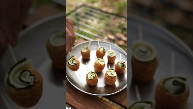 【キャンプ飯】ちくわの海苔チーズ巻き #shorts