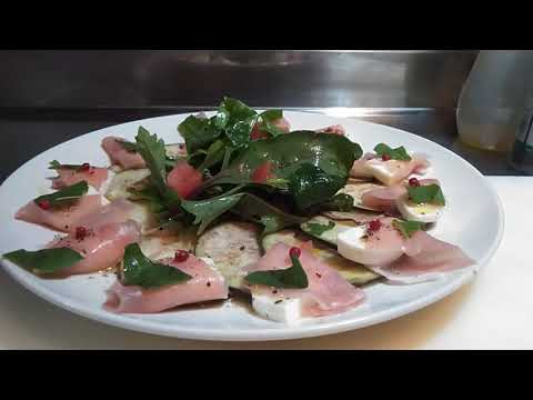 完成図『泉州の水なすのカルパッチョ　生ハムとモッツァレラチーズと一緒に』