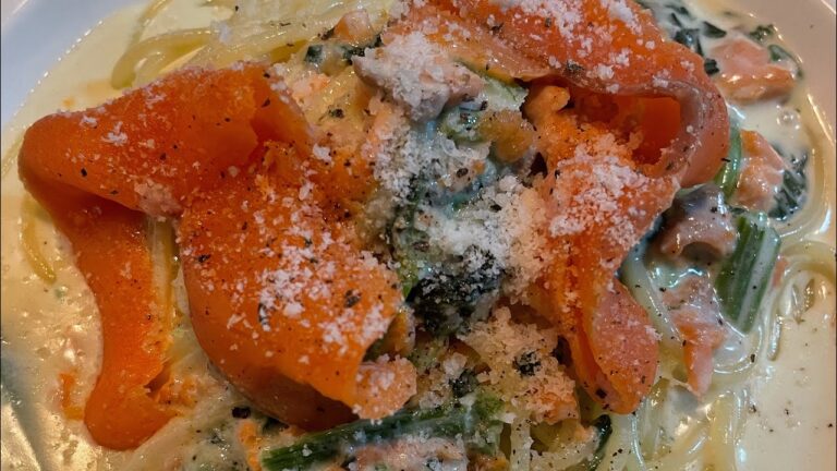 超簡単究極のサーモンクリームパスタ🍝