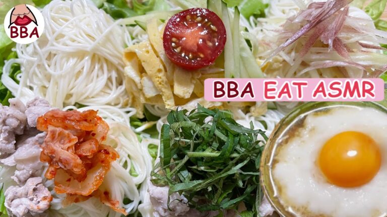 【ASMR 咀嚼音】そうめん | COLD NOODLES | MUKBANG | EATING SOUNDS