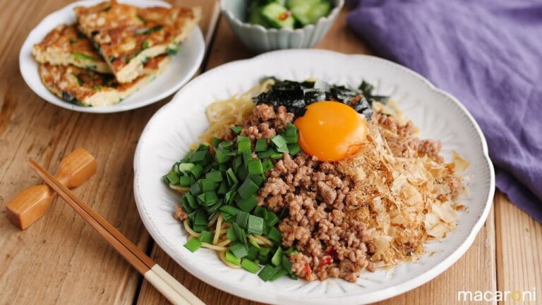 【30分で毎日定食】包丁不要！お手軽台湾風まぜそば定食 の レシピ 作り方