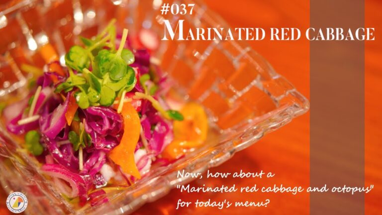 #37【美味しい♪】レッドキャベツとたこのマリネの作り方♪｜ASMR & MUSIC