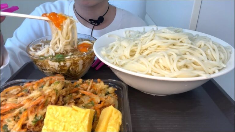 【ASMR 咀嚼音】半田素麺！fine white noodles！
