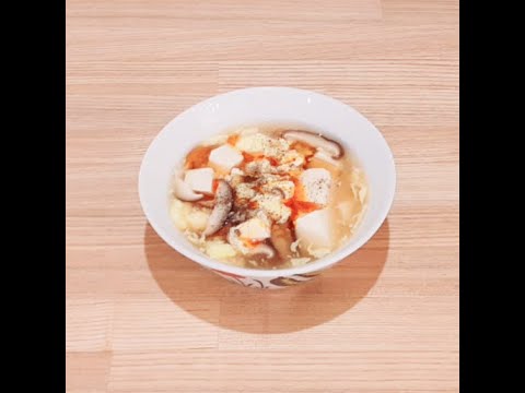 レンジでサンラータンスープが簡単に作れます☆彡 #Shorts