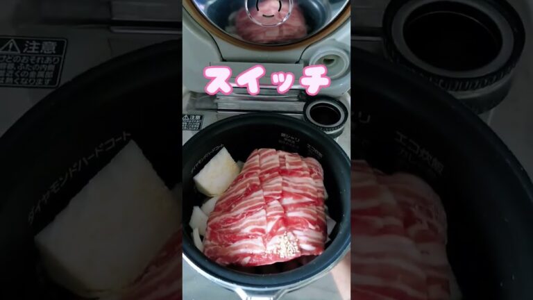 【炊飯器de塩肉じゃが】入れるだけでじゃがいもも煮崩れない！冷凍のお肉も固くならない！オススメです♡