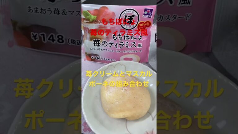 1/19【breakfast】★【スリーエフ】 もちぽにょ（苺のティラミス風）  #shorts