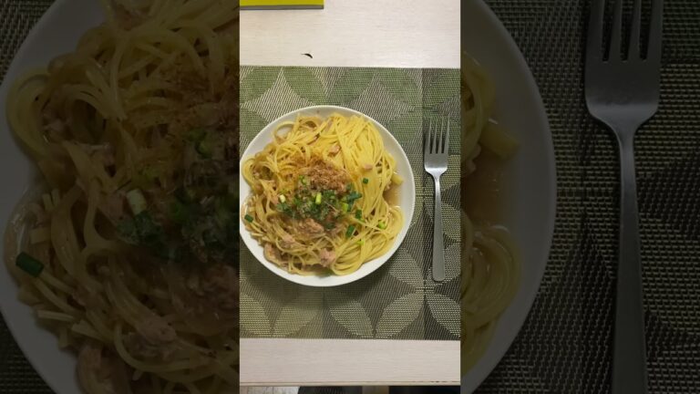 和風ツナスパゲッティ。