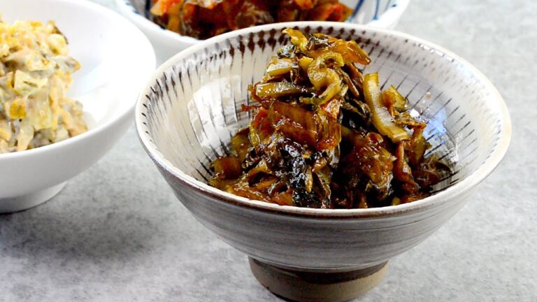 高菜漬けの油炒め