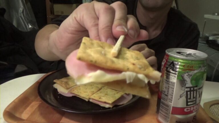 ハムチーズのクラッカー 作って食べよう
