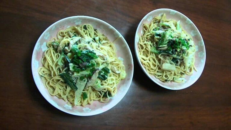 ベジ料理　クリームパスタ　（豆乳）