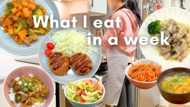 What I eat in a week 🥙🥬 | A week of healthy Japanese dinner | Life in Canada 🇨🇦
