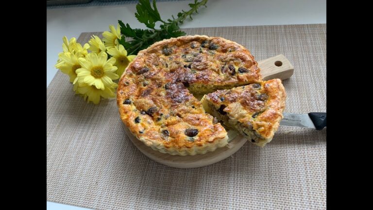 ねぎときのこのキッシュ🥚【タサン志麻レシピ】