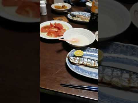 【今日の夕食】秋刀魚(すだちづけ)＆大根とちくわの煮物＆トマトサラダ