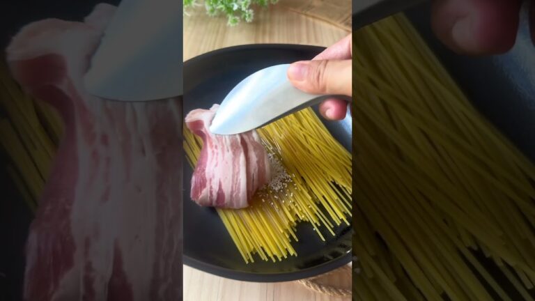 豚バラのワンパンパスタ🍝 #japanesefood #recipe #簡単レシピ #cooking #簡単料理 #おうちご飯 #ヘルシーレシピ #cookingideas #ワンパンレシピ