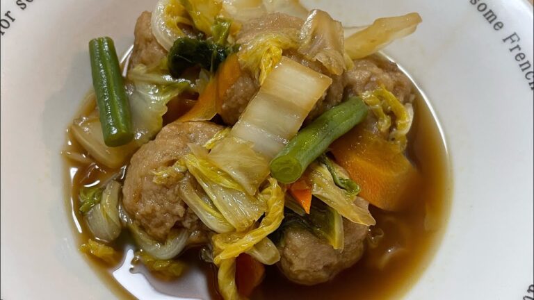 肉団子と白菜のすき煮【一品】
