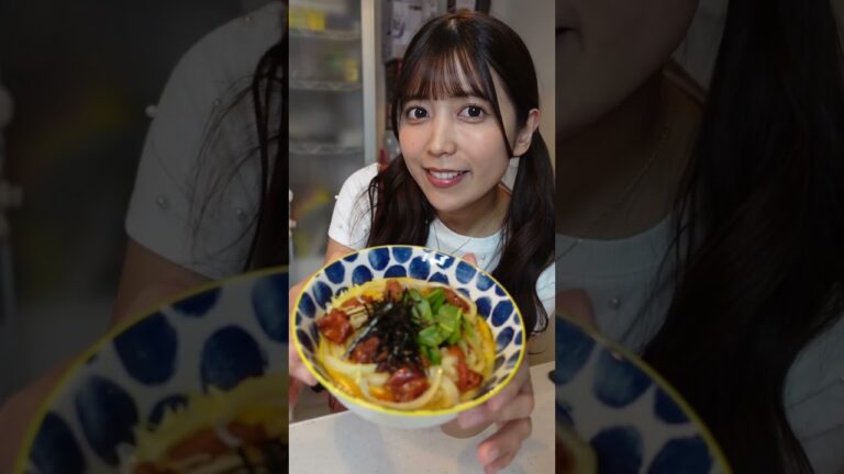 深夜に食べたい！やる気でない日に時短でふわとろ親子丼🐓🔥 〜Chicken and Egg bowl 〜 #shorts