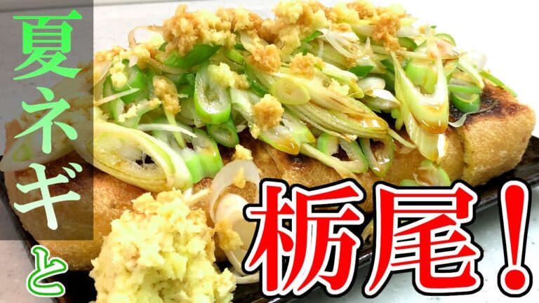 【栃尾揚げ】納豆挟んでグリルで秒速！新潟・長岡流の食べ方！【夏ネギ】