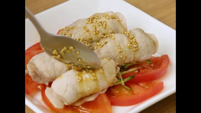 超速レンジ調理 ピリ辛中華エノキ豚