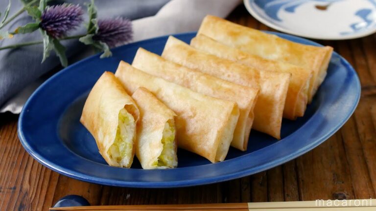 【白菜チーズ春巻き】白菜とチーズだけ！おかずにもおつまみにもおすすめレシピ♪｜macaroni（マカロニ）