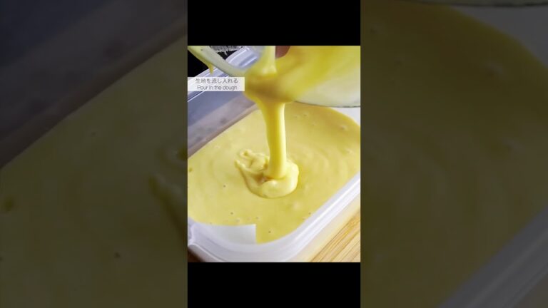 材料4つ！たまご蒸しパン作り方！ #shorts