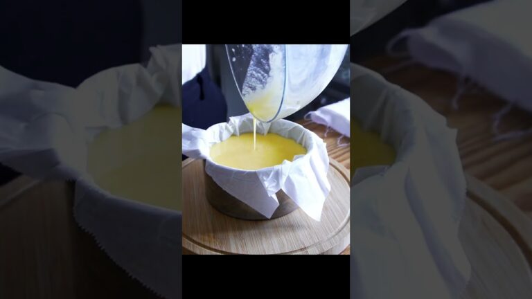 200円で作れる！材料4つでチーズケーキ作り方🧀【クリームチーズ、生クリームなし】