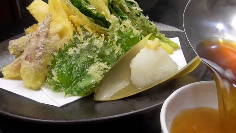 サクっと揚げた【筍の天ぷら】