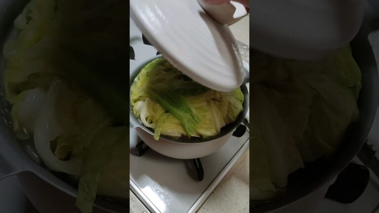 キャベツ鍋できますた#鍋 #お昼ごはん