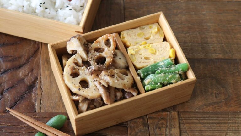 【お弁当作り】低カロリーでボリューム満点！豚肉と秋の野菜炒め弁当bento＃737