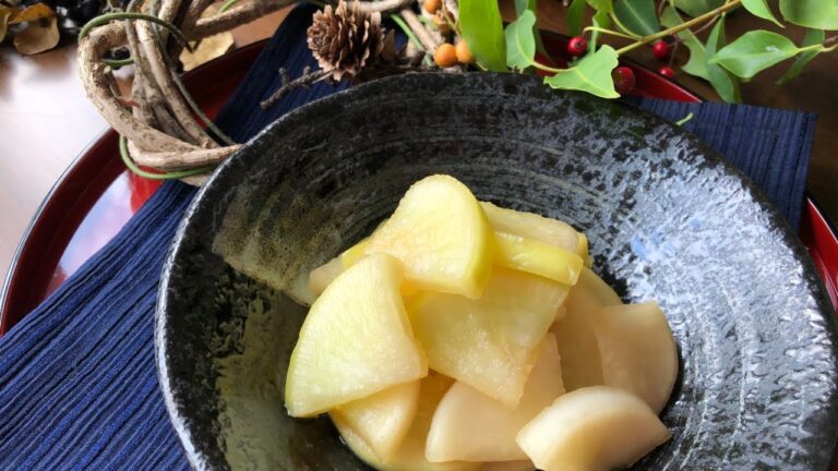 【甘辛い大根の漬物】和辛子醤油漬けの作り方⏰2日🍁信州の秋の景色