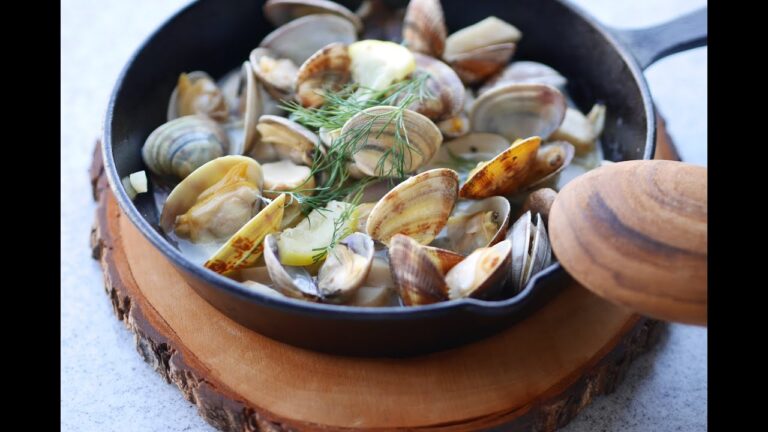 あさりとエリンギのレモンバターソテー