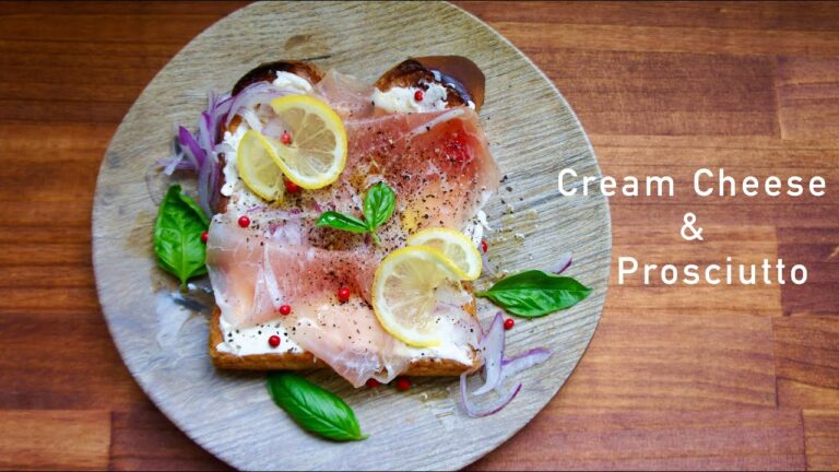 【おうちカフェ】生ハムトーストを作って見た- prosciutto toast【kiriクリームチーズ】