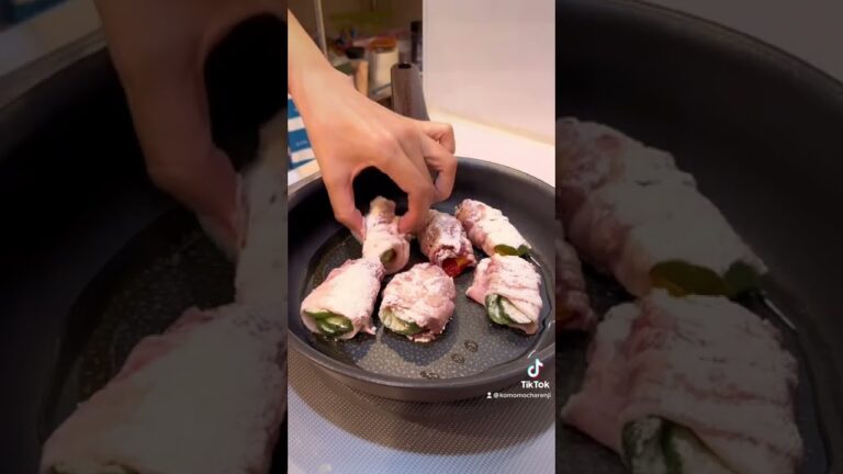 パプリカとズッキーニの肉巻き #shorts #料理 #おすすめ #初心者