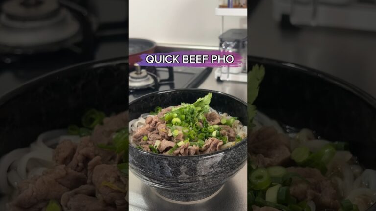 QUICK VIETNAMESE PHO AT HOME (お家で作れる簡単なベトナム牛肉フォー)🍜 #quickpho #phorecipe #homemadepho #簡単レシピ #フォー