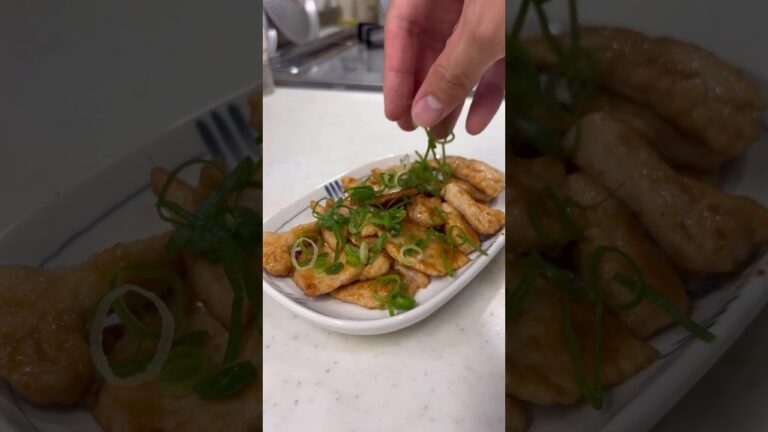 30kg痩せた男の鶏胸肉のガーリック生姜焼きの作り方！#shorts #short