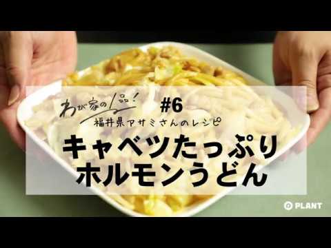 【わが家の1品レシピ】#6 キャベツたっぷりホルモンうどん