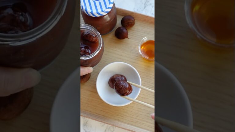 年に一度の作り置き【栗の渋皮煮の作り方】#shorts